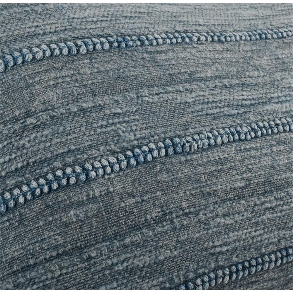 Kosas Home Desi 14X26 Transitional Cotton And Linen Fabric Throw Pillow In Blue