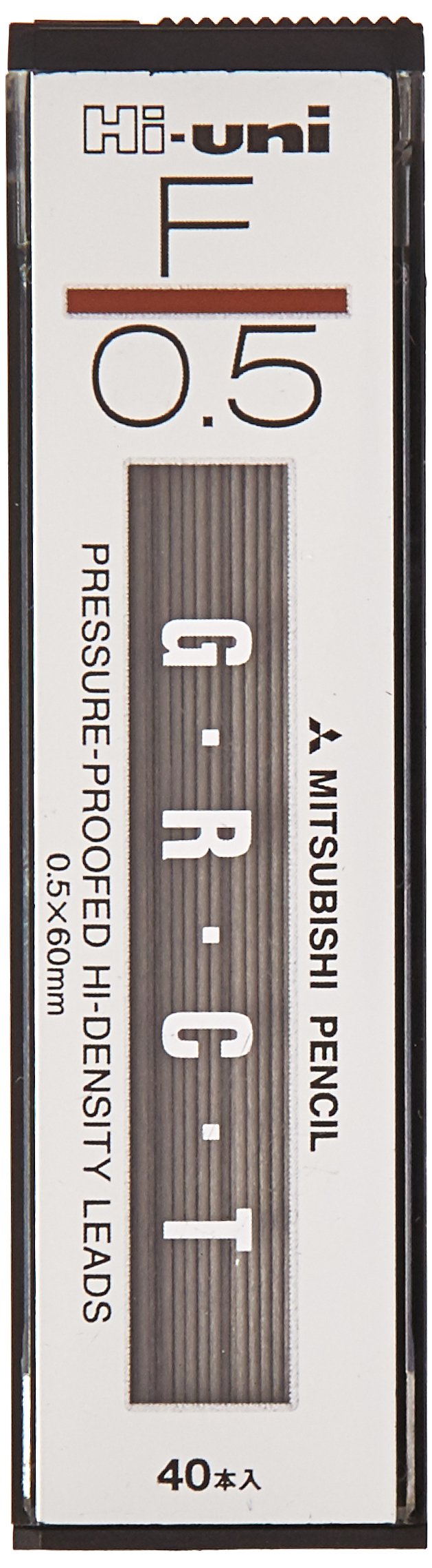 Uni Mechanical Pencil Lead Hi 0.5 Mm, F, 60 Mm X 40 Lead (Hu05300F)