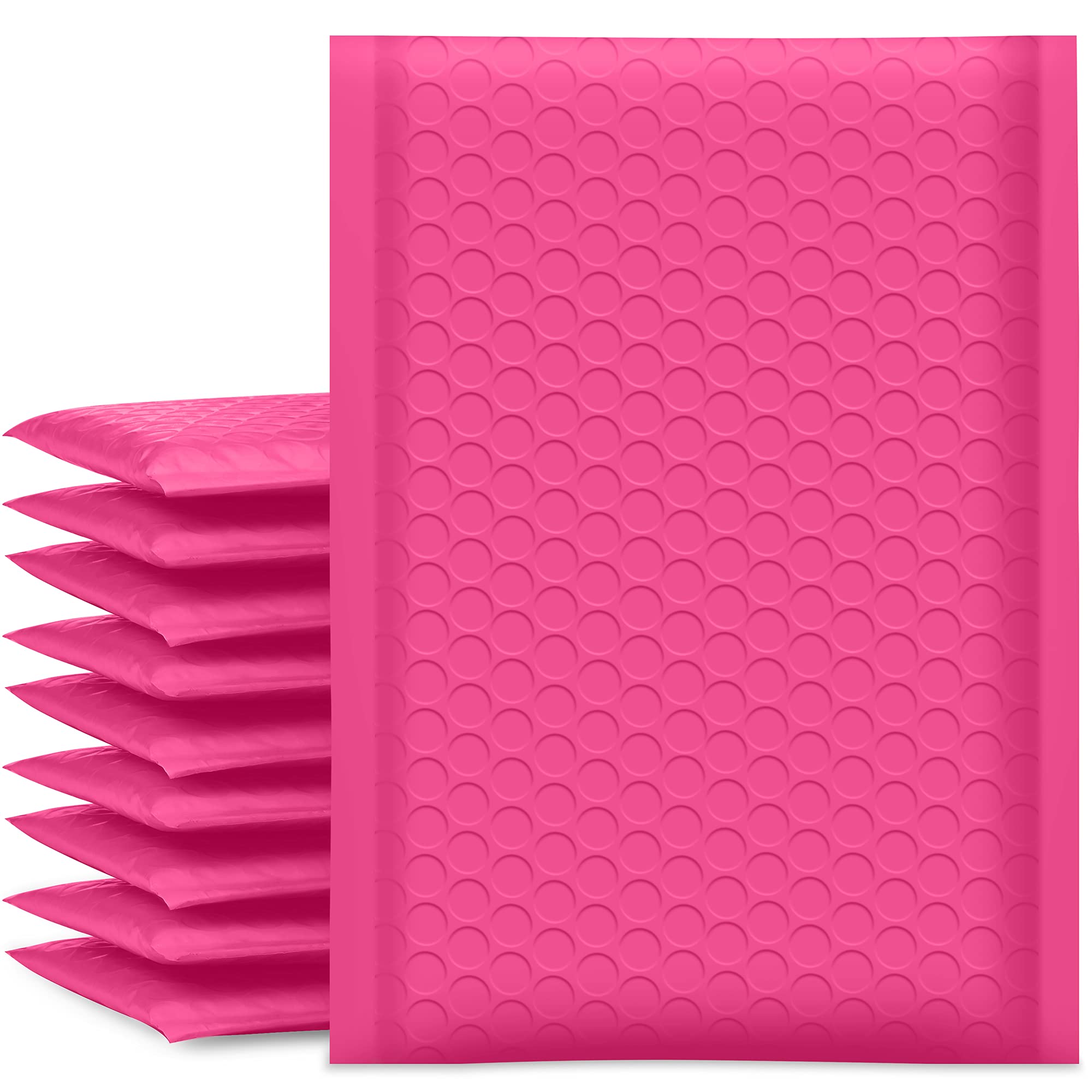 Ucgou Bubble Mailers 6X10 Inch Hot Pink 25 Pack Poly Padded Envelopes Small Business Mailing Packages Opaque Self Seal Adhesive