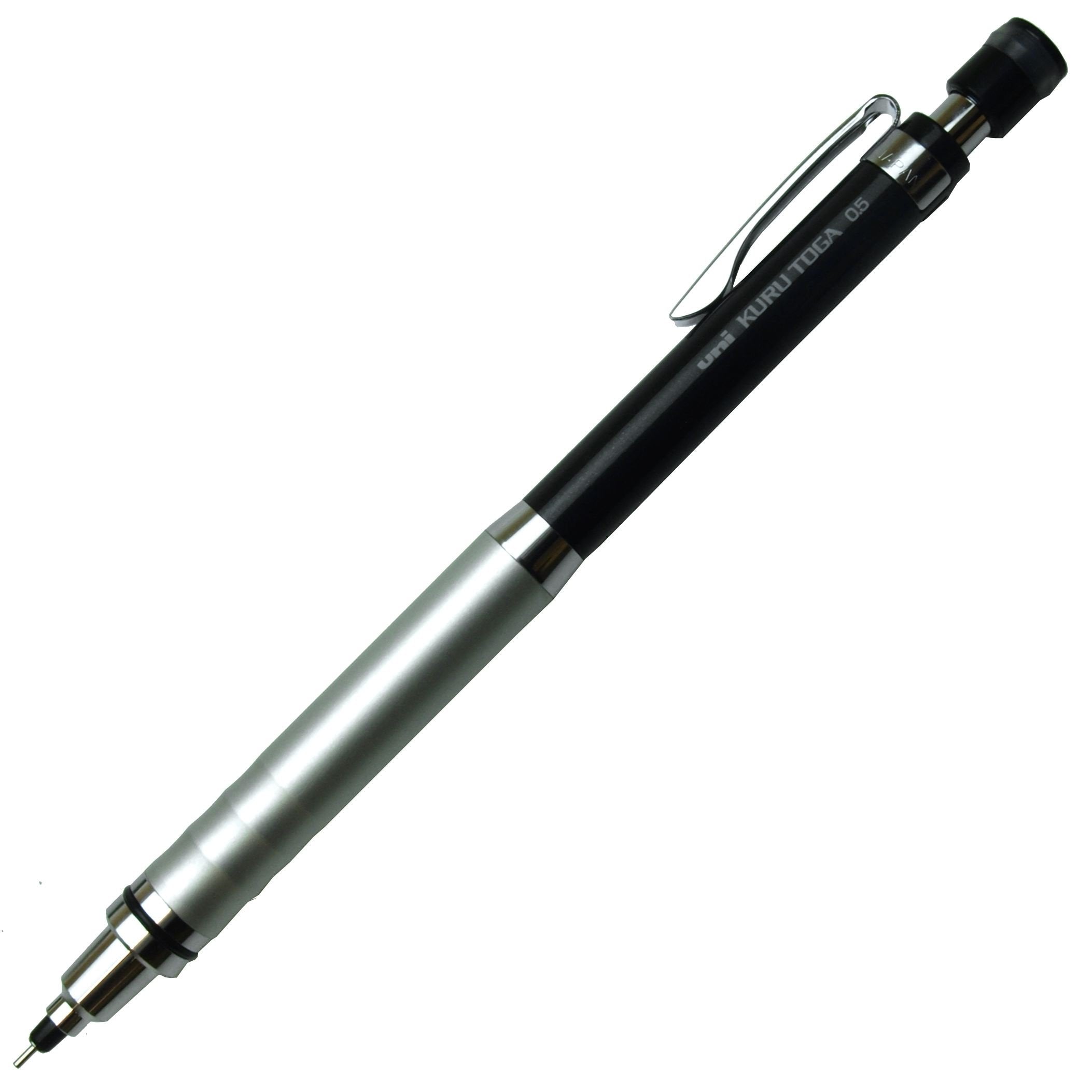 Uni Kuru Toga 0.5 Mm High Grade Auto Lead Rotation Mechanical Pencil, Black (M510121P.24)