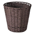 Zuvo Round Wicker Waste Basket Paper Bin - Wicker Trash Basket - Woven Trash Can Rubbish Basket for Bedroom, Bathroom, Offices o