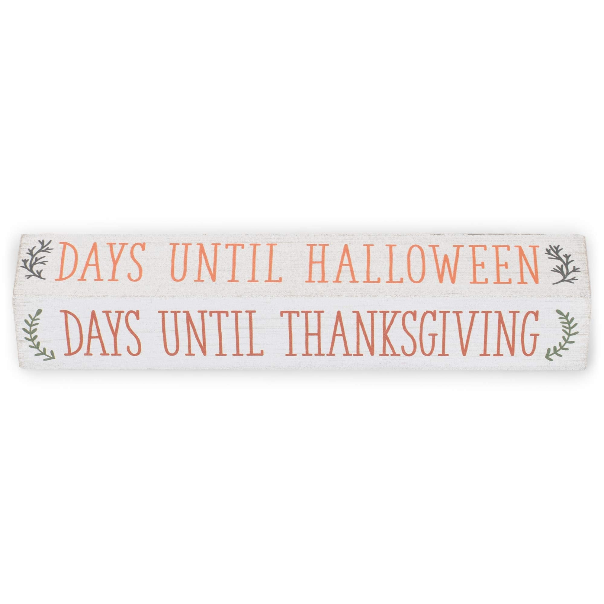 Seasonal Countdown Calendar- Halloween, Thanksgiving, Christmas And Blank Chalkboard, Advent Calendar, Wood, 6.75 Inches X 3.52