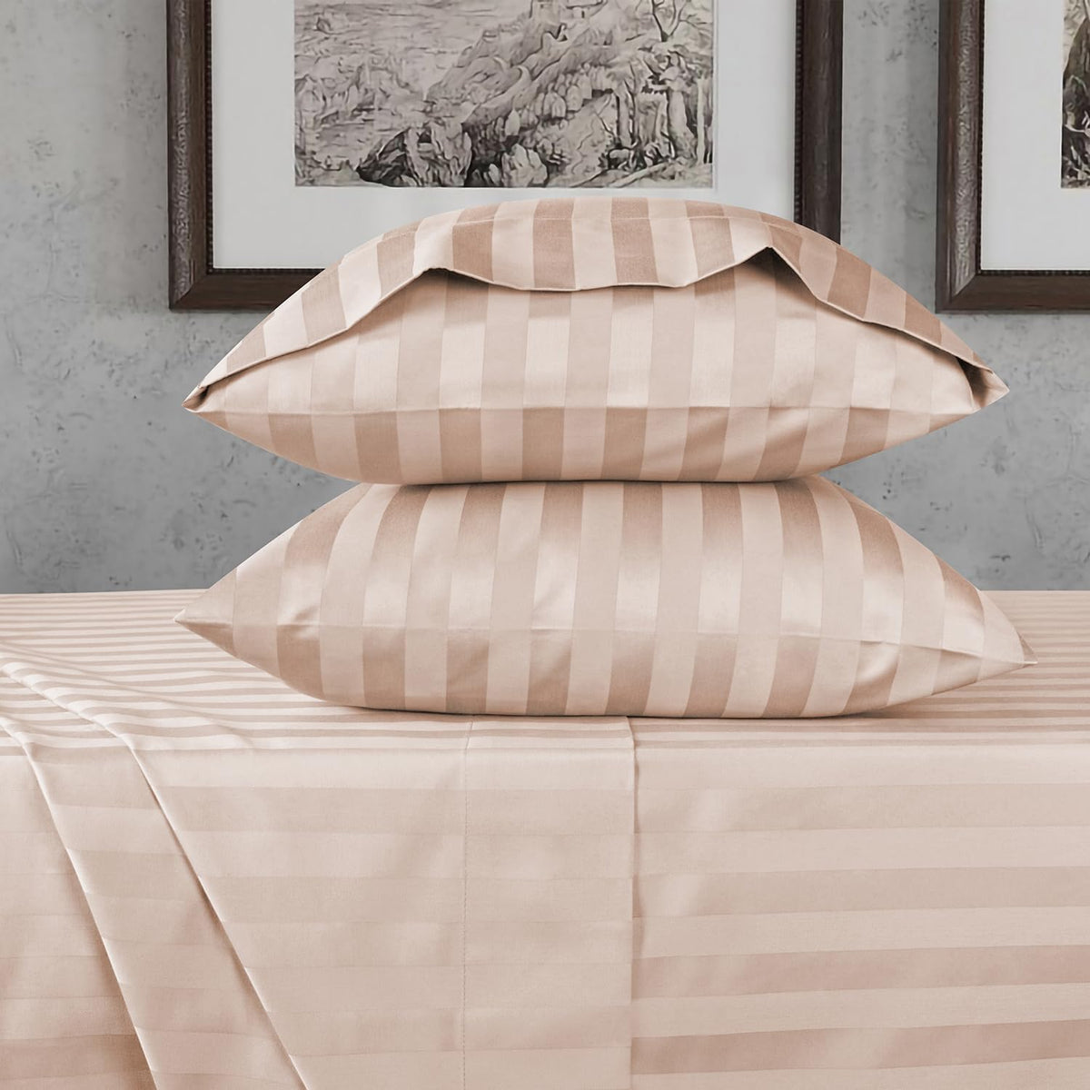 Urbanhut 800 Thread Count Egyptian Cotton Sheets Set California King Size, Luxury Cal King Sheets, 4 Pc Bed Sheet Sets, Hotel Sh