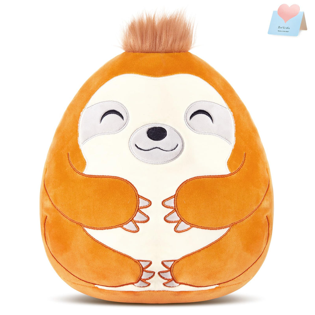 BSTAOFY 12' Cute Sloth Soft Plush Pillow Sloth Stuffed Animal Cushion Nap Pillow Birthday Valentines for Boys Girls