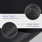 Covers & All Round Table Top Cover, 12 Oz Waterproof Uv & Weather Resistant Patio Table Cover, Outdoor Table Cover For Patio Outdoor Furniture & Coffee Table (30' Dia X 4' H Inches, Black)