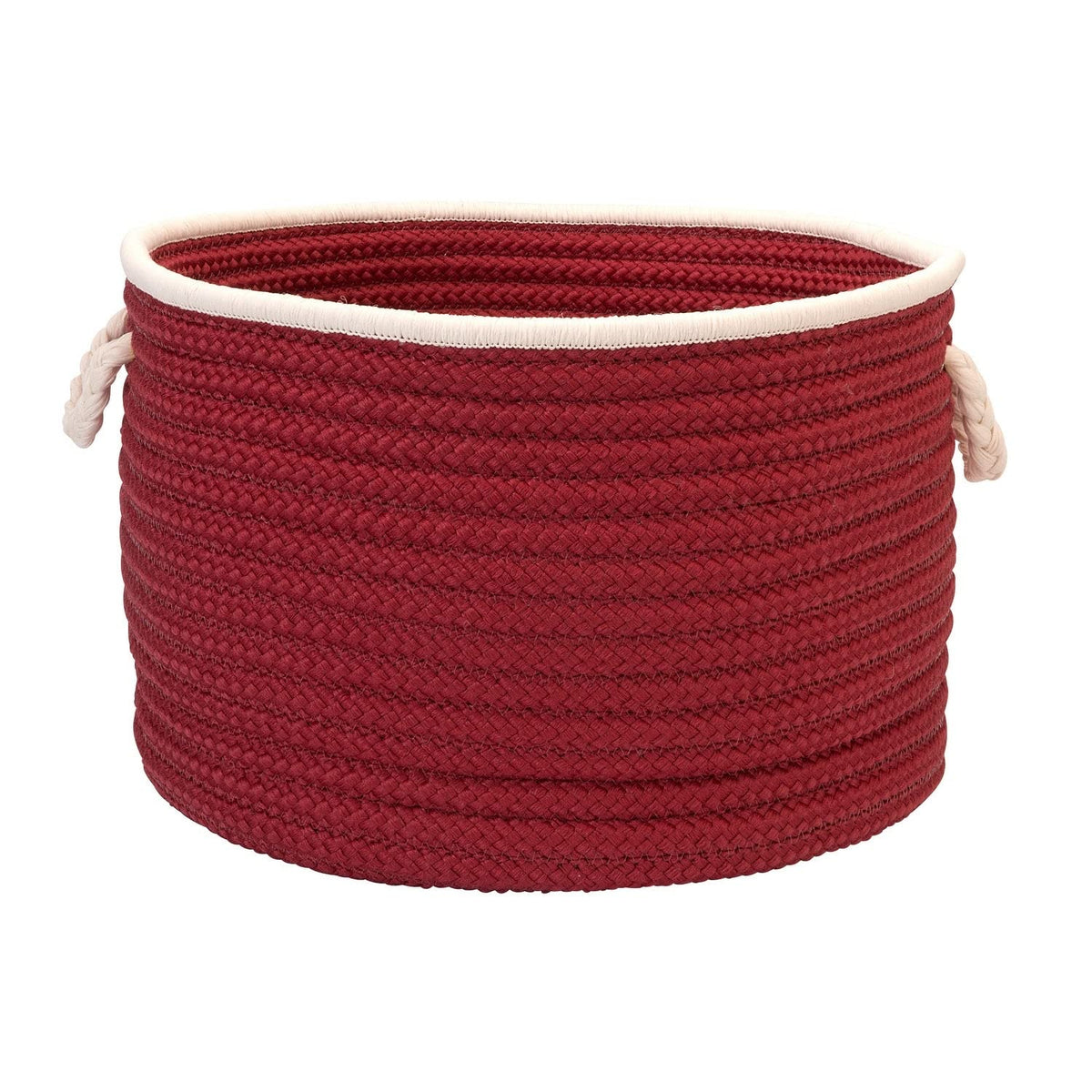 Doodle Edge Colonial Mills Utility Basket, 22 By 14-Inch, Red