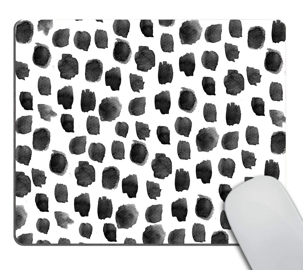 Smooffly Polka Dot Mouse Pad, Polka Dot Print, Dot Pattern, Present For Her, Cute Mouse Pad, Cute Desk Accessories, Office Decor