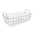 Wire Storage Basket Caddy, Metal Organiser With Handles, White