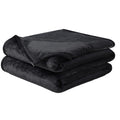 Soft Blanket Queen Size Warm Fuzzy Microplush Lightweight Thermal Fleece Blankets For Couch Bed Sofa,90X90 Inches,Black