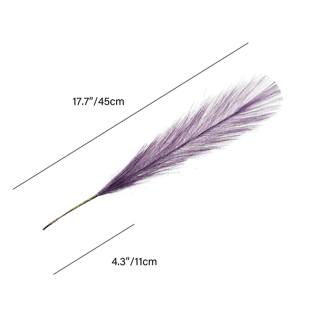 Mandy'S 20Pcs Purple Silk Pampas Grass Artificial Fake Flowers 18'' For Mother'S Day Easter Home Kitchen Wedding Decorations Wed