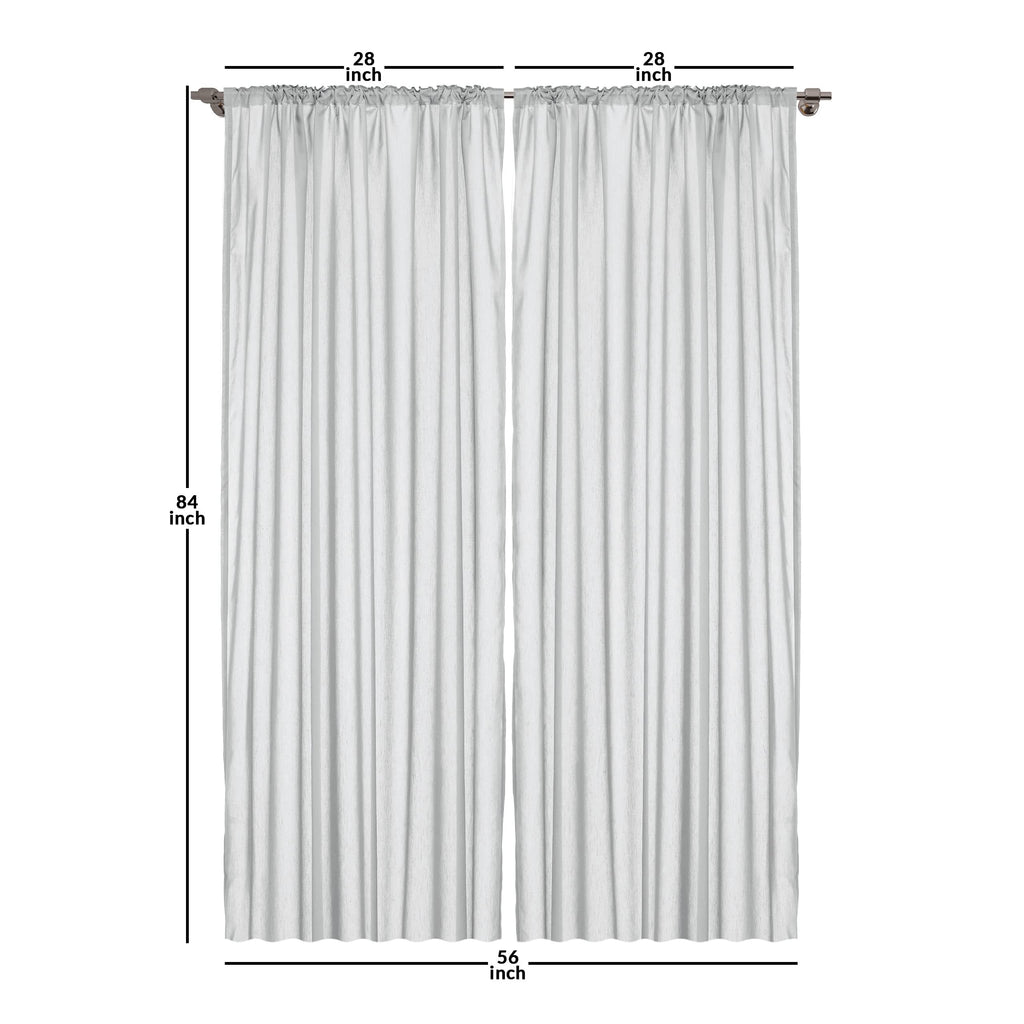 Ambesonne Boho Window Curtains, Mid Century Modern Exotics Leaves And Roundy Line Details Art Minimalist, Lightweight Decorative