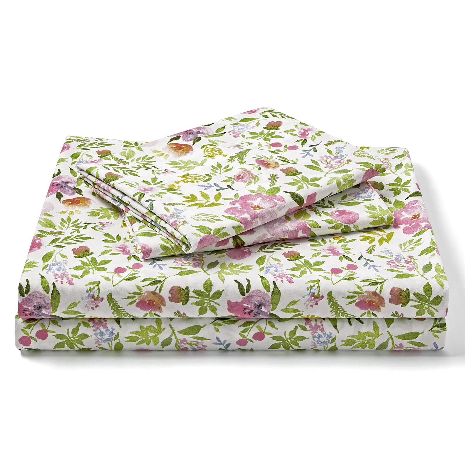 Freshculture Floral Bed Sheets - Ultra Soft Queen Sheet Set - Brushed Microfiber Floral Sheets - Deep Pockets Up To 16'' - Easy