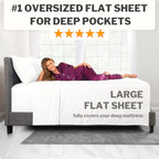 Full Size Sheets - Sheets Full Size Bed Set - Soft Full Size Sheet Sets 16    Deep Pockets Fitted Sheet - Oversize Flat Sheet -