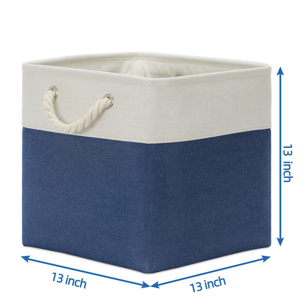 Temary Storage Baskets For Shelves 13X13 Baskets For Gifts Empty, 4 Pack Shelf Baskets Large Storage Baskets Cube Storage Bins F