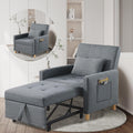 DULATIS Sleeper Chair,Convertible Sleeper Sofa Chair,Pull Out Sleeper Chair with Adjustable Backrest,Multi-Functiona Lounge Chai