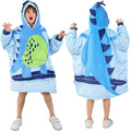 Mizzeo Kids Wearable Blanket Hoodie, Oversized Sherpa Wearable Blanket With Hood Pocket And Sleeves For Toddlers, Cute Hoodies 2