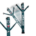 Sporticulture Football Philadelphia Eagles Wacky Waving Inflatable Tube Guy with LED Lights & Built-in Blower - 6 x 36 x 96 NFL 