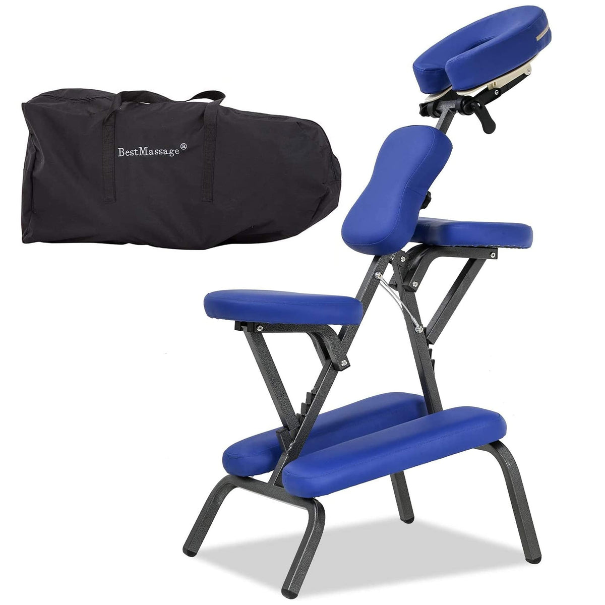 Massage Chair Portable Massage Chairs Tattoo Spa Massage Chair Height Adjustable Folding Leather Travel Salon Chair w/Free Carry