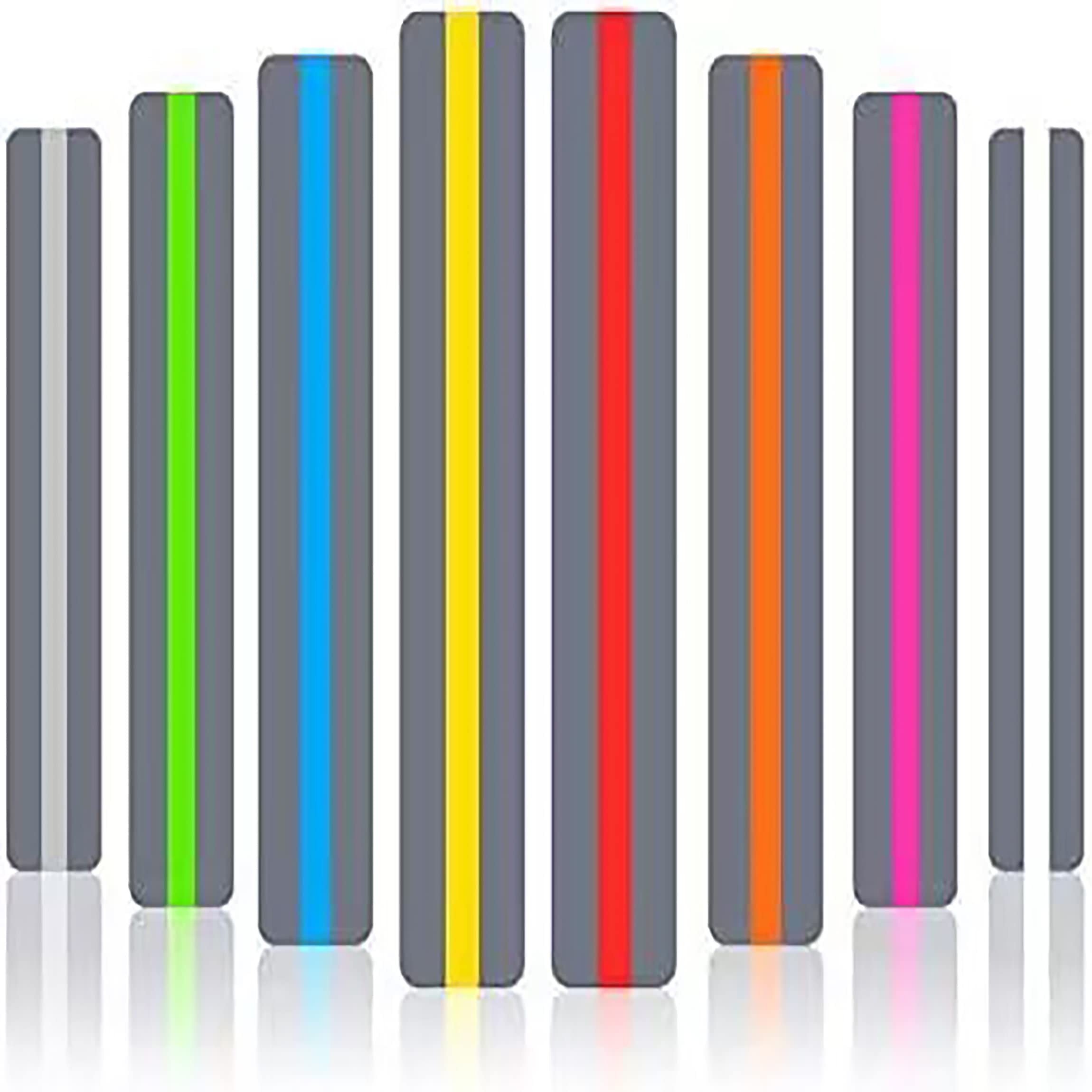 32 Pieces Guided Reading Strips/Colored Overlay/Highlight Strips/Highlighter/Bookmark/Assorted Colors Help With Dyslexia For Chi