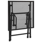 vidaXL Folding Table Mesh 15"x15"x15" Steel Anthracite