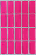 Royal Green Neon Pink Index Tabs Color Labels 1.57 Inch X 0.75 Inch - Rectangular Colored File Stickers (40Mm X 19Mm) - 100 Pack