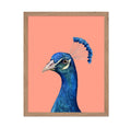 Poster Master Peacock Poster - Portrait Print - Bird Art - Trendy Art - Minimal Art - Gift for Men, Women & Animal Lover - Aesth