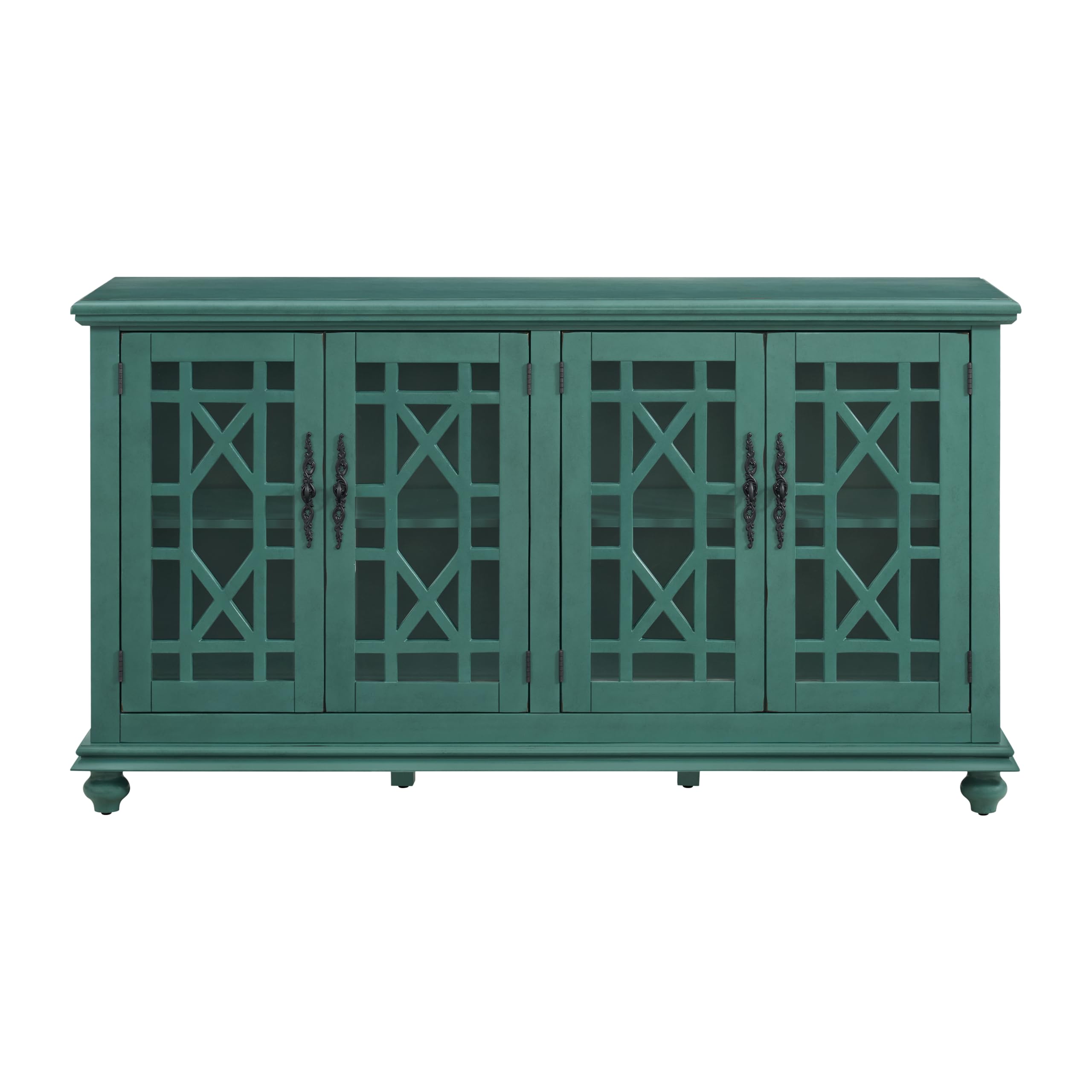 Martin Svensson Home Elegant Tv Stand, 63&quot; W X 35&quot; H, Antique Teal-Green