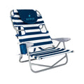 Ostrich On Your Back Backpack Beach Chair With Face Hole - Adjustable, Portable Lounge Chair With Cup Holder, Face Opening - Heavy Duty, Lay Flat Tanning Chair For Face Down Reading For Adults (Blue)