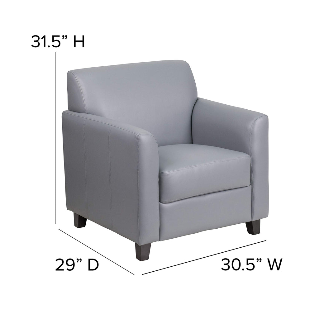 Flash Furniture HERCULES Diplomat Series Gray LeatherSoft Chair