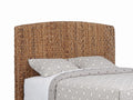 Coaster Home Furnishings Laughton Coastal 55-Inch Hand Woven Banana Leaf Panel Headboard For Bedroom Eastern King Size Amber 300501Keb1