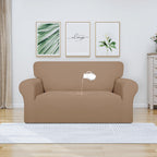 Purefit 100% Dual Waterproof Couch Cover Slipcovers For Couches And Sofas - Stretch Non Slip Fleece Sofa Covers Washable, Leakproof Furniture Protector For Kids, Pets, Dog (Loveseat, Camel)