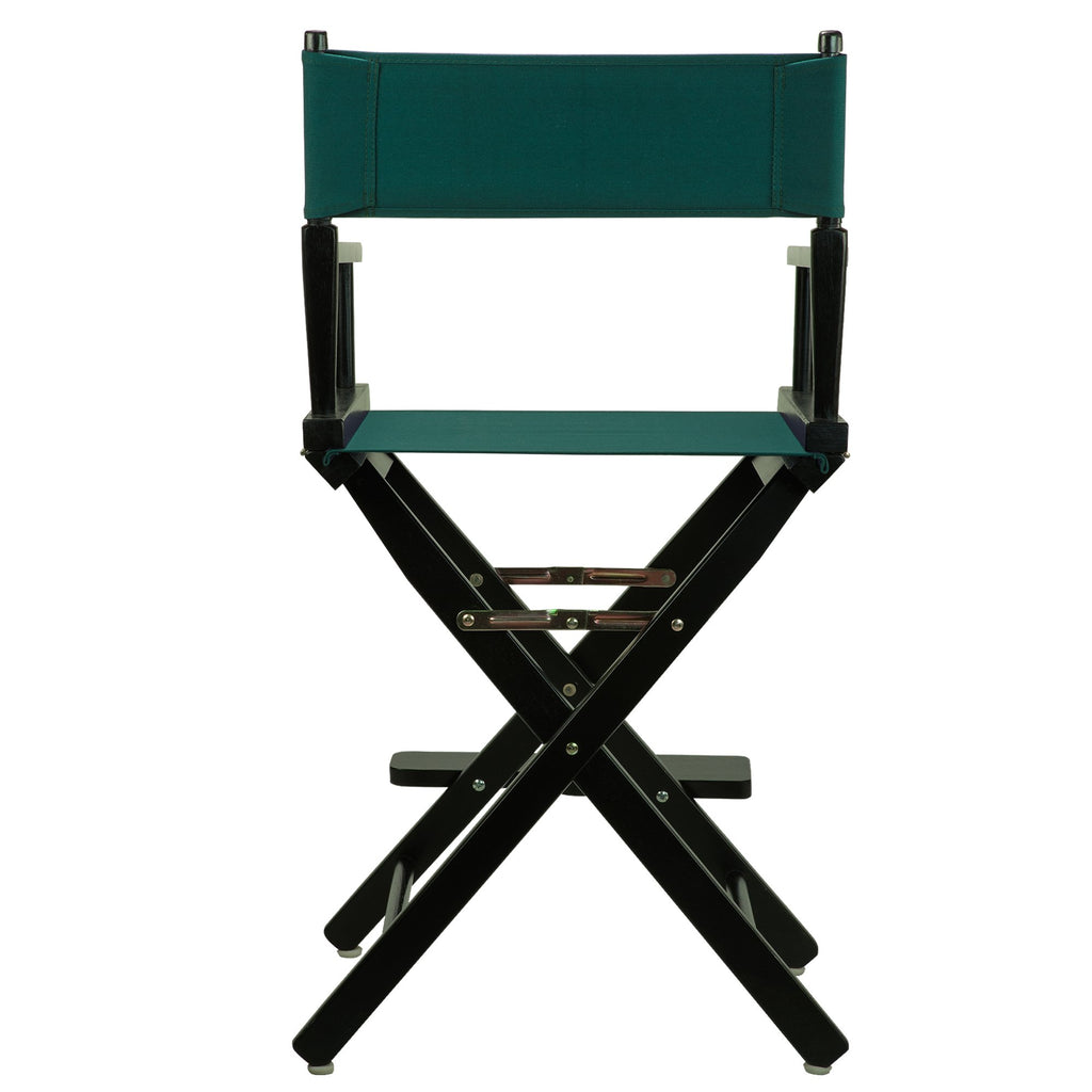 Casual Home 24" Director's Chair Black Frame-with Hunter Green Canvas, Counter Height