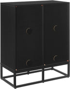 Crosley Furniture Enzo Record Storage Cube Bookcase, Vinyl Records Holder and Player Stand, Black