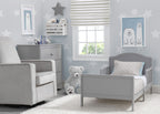Delta Children Bennett Wood Toddler Bed - Greenguard Gold Certified, Grey
