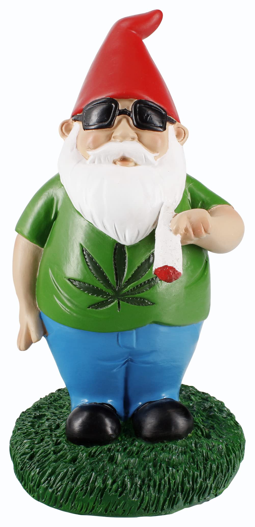 Gnometastic Gnomes - Smoking Gnome, 8.5In, Funny Garden Gnomes Outdoor Decorations For Yard And Lawn Ornament, Naughty Gnomes Fo