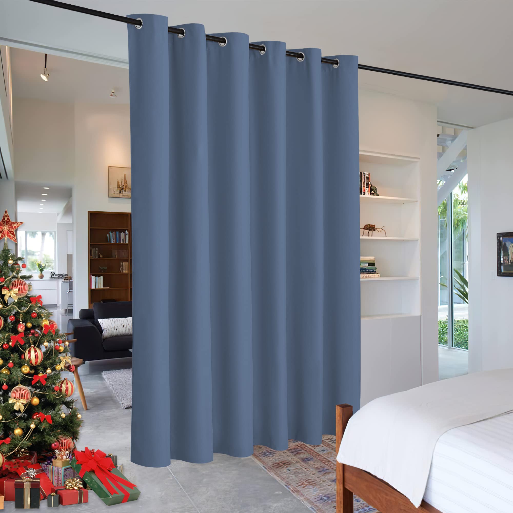Ryb Home Privacy Room Divider Curtains Blackout Thermal Insulating Soundproof Partitions For Restroom Dorm Apartment Separator K