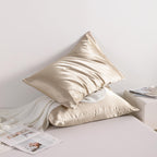 Ntbay 2 Pack Satin Standard Pillowcases For Hair And Skin, Luxurious And Silky Pillow Cases With Envelope Closure, 20X26 Inches, Taupe