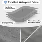 Outdoorlines Outdoor Waterproof Patio Table Furniture Set Covers - Square Couch Sectional Cover Outside Weatherproof Patio Furniture Covering For Deck, Lawn And Backyard 84' L X 84' W X 28' H, Grey