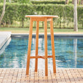 VIFAH V1969 Kapalua Honey Eucalyptus Wooden Outdoor Bar Table