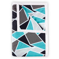 Divine Casa 100% Cotton 144 Tc Reversible Geometric Printed Single Bed Ac Dohar Blanket For Mild Winter (Crystal Teal, 140 Cm X 