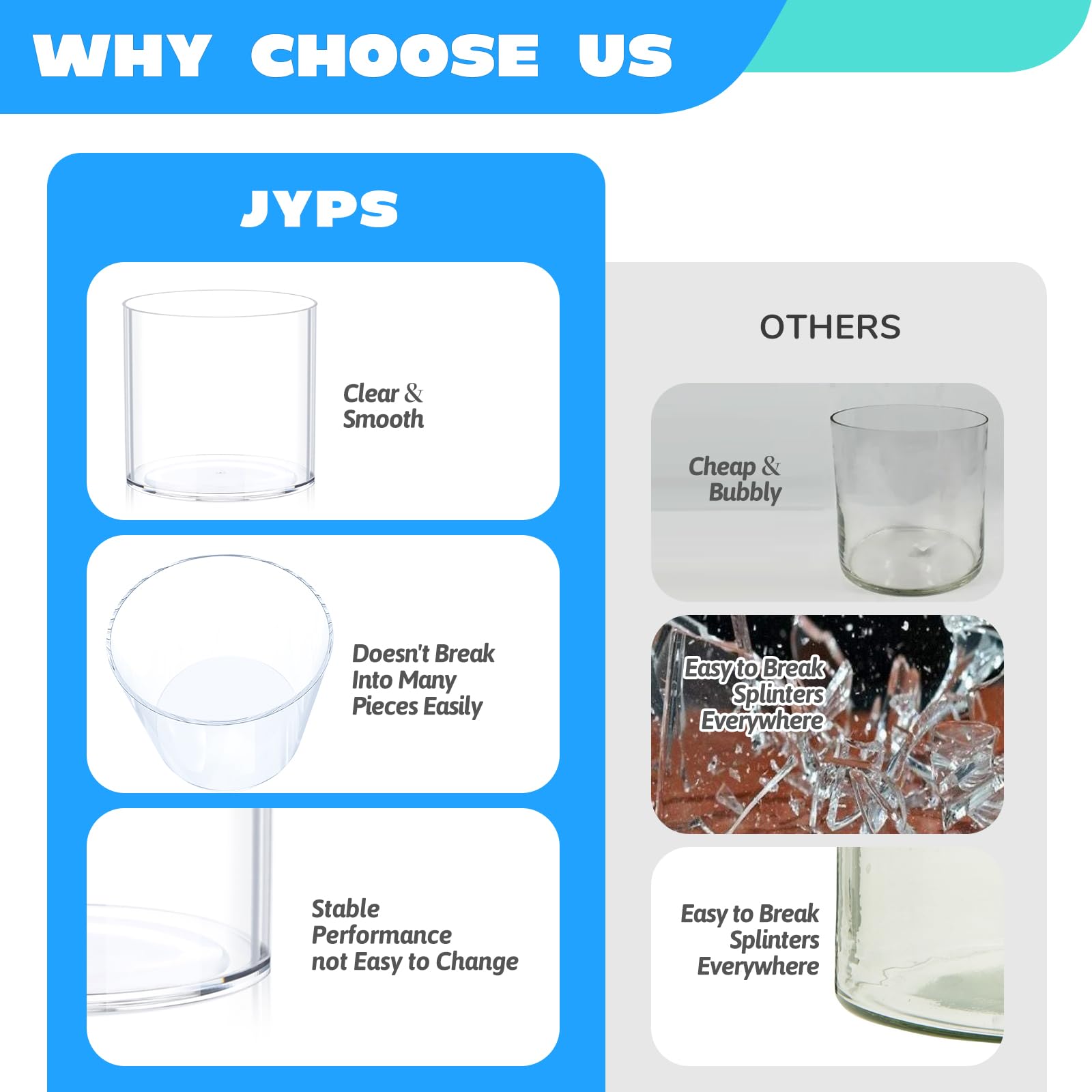 Flower Clear Plastic Vase Centerpiece For Home, Wedding Party, Clear Cylinder Wide Vase For Flowers, Decorative Wide Mouth Vase