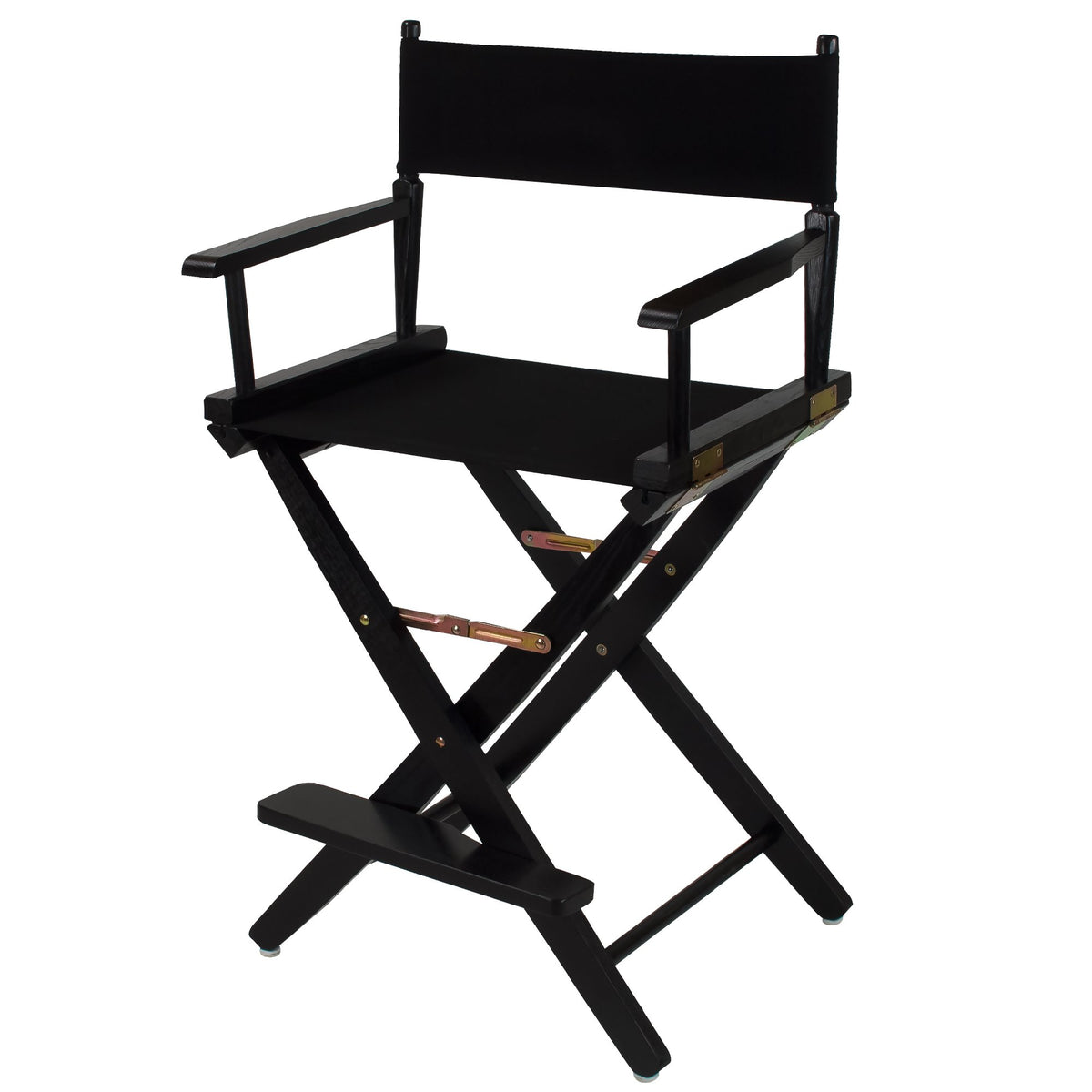 American Trails Extra-Wide Premium 24&quot; Director'S Chair Black Frame With Black Canvas, Counter Height