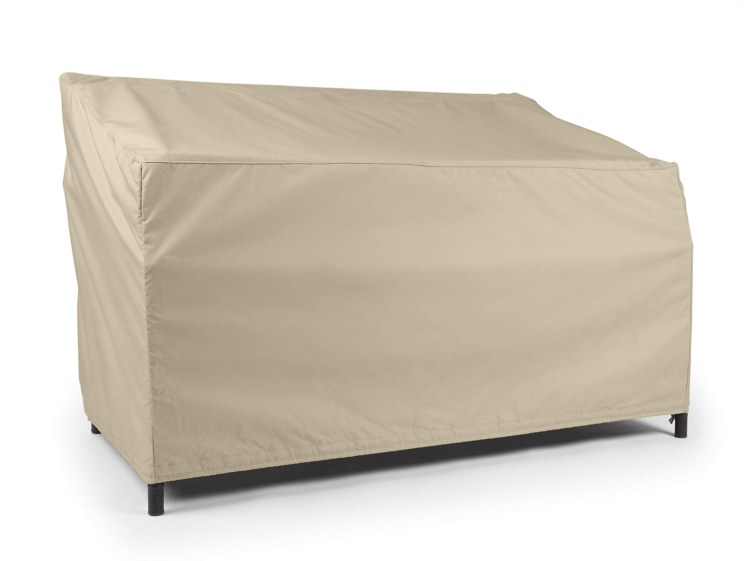 Covermates Outdoor Sofa Loveseat Cover - Water Resistant Polyester, Drawcord Hem, Mesh Vents, Seating And Chair Covers, 78W X 38D X 38H, Khaki
