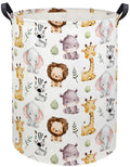 TIBAOLOVER Animal Baby Laundry Basket Kids Hamper Animal Toy Storage Bin for Boys Room Decor Baby Nursery Hamper Gift Baskets fo
