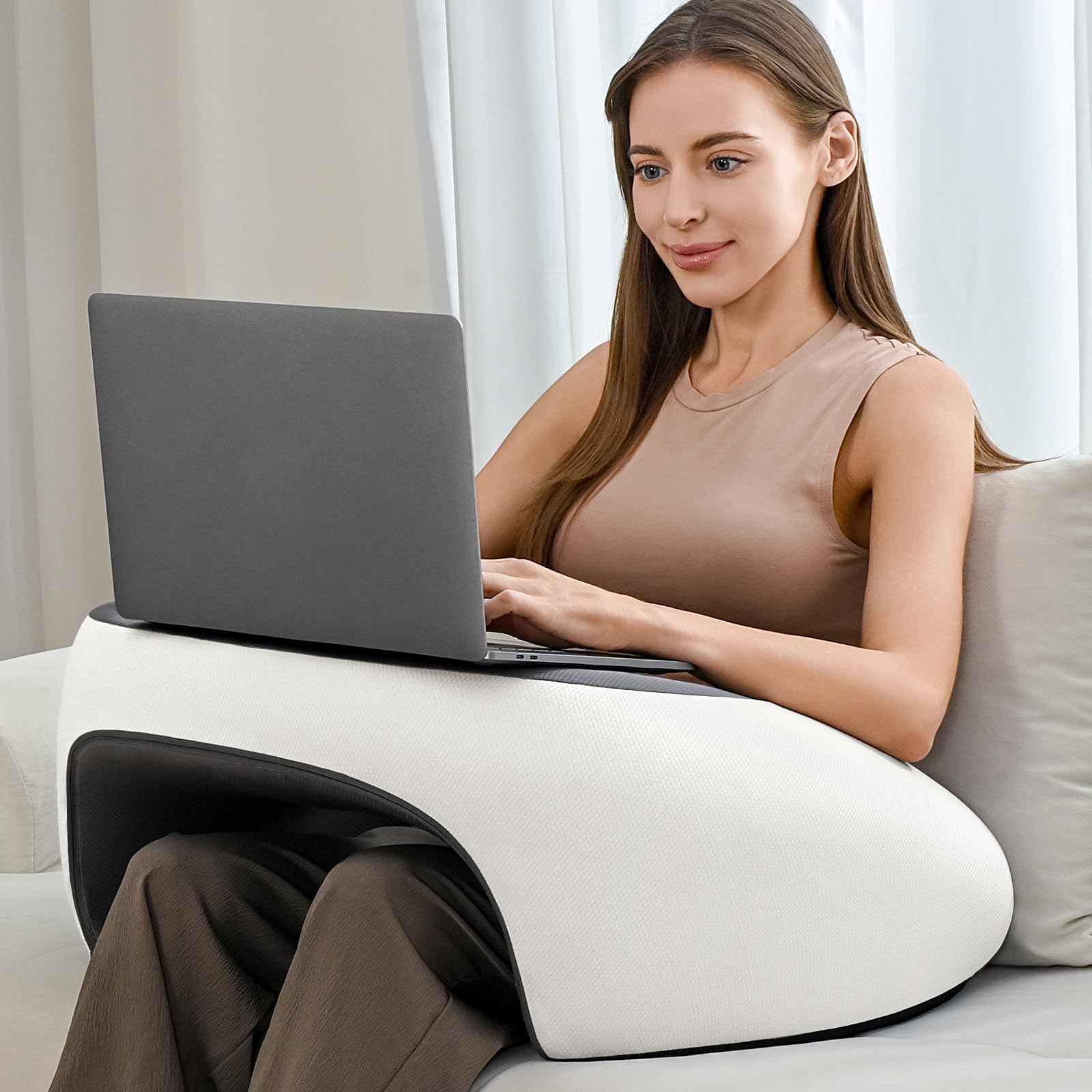Reading Pillow, Lap Desk Pillow For Adult, Memory Foam Gaming Pillow For Arm Support, Arm Rest Pillow For Working, Back Pillow F