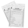 Belinlen 10 X 13 Inch Deposit Bags Security Pocket Bank Deposit Envelopes (White, 100 Pack)