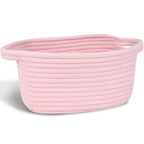 ABenkle Small Storage Basket, Mini Baby Basket, Cute Tiny Cotton Rope Woven Basket,Shelf Basket, Boho Decorative Toy Dog Cat Bas