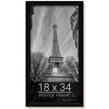 wallsthatspeak 18x34 Black Picture Frame for Puzzles Posters Photos or Artwork