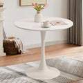 Soartalent 31.5' Round Dining Table For 2 Mdf Table Top And Heavy Metal Dining Table Leg For Kitchen Dining Room Apartment Smal