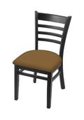 Holland Bar Stool Co. 3140 18 Chair with Black Finish and Canter Saddle Seat